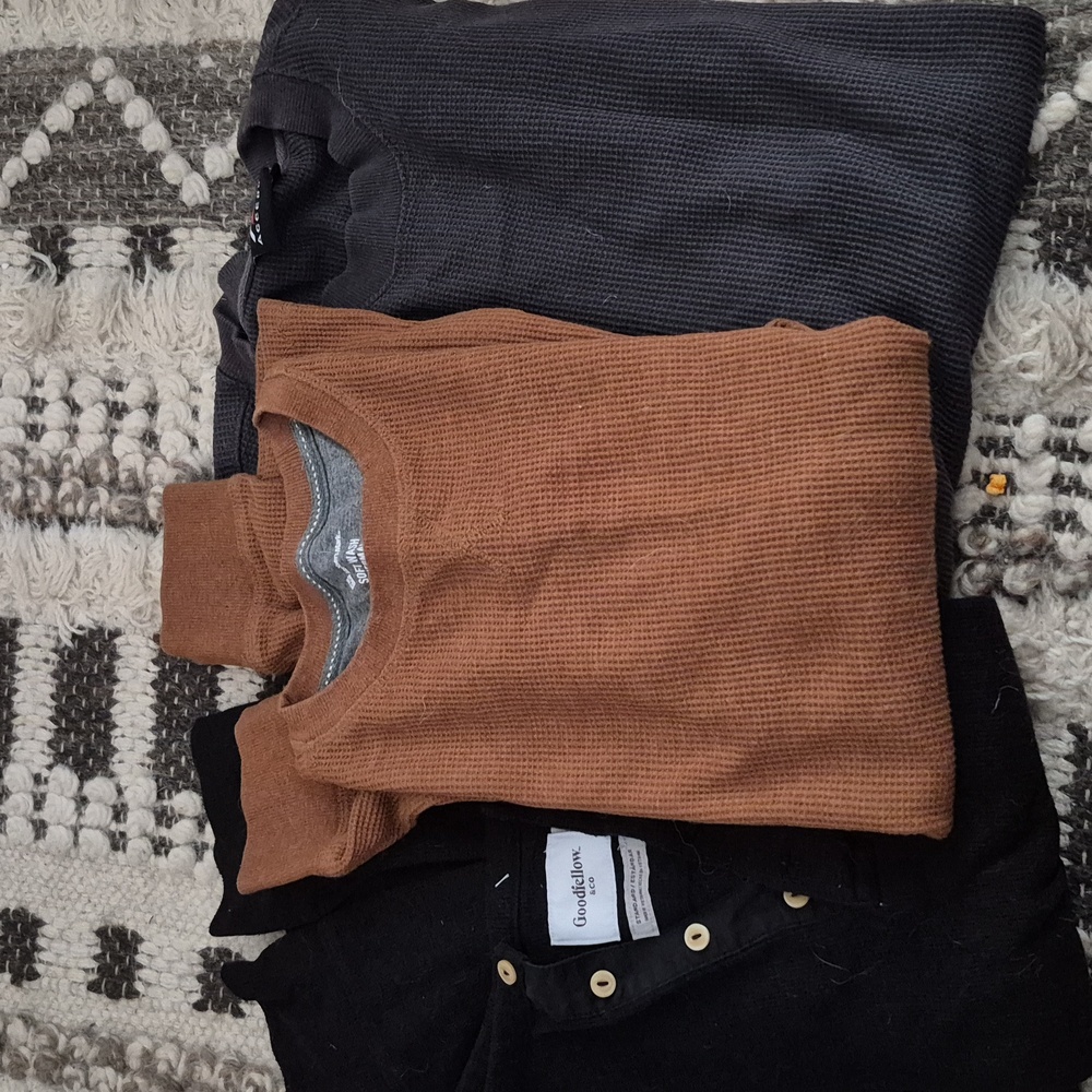 Lot 3 Mens Thermal Shirts XL